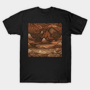 Mountains Painting Gloom T-Shirt